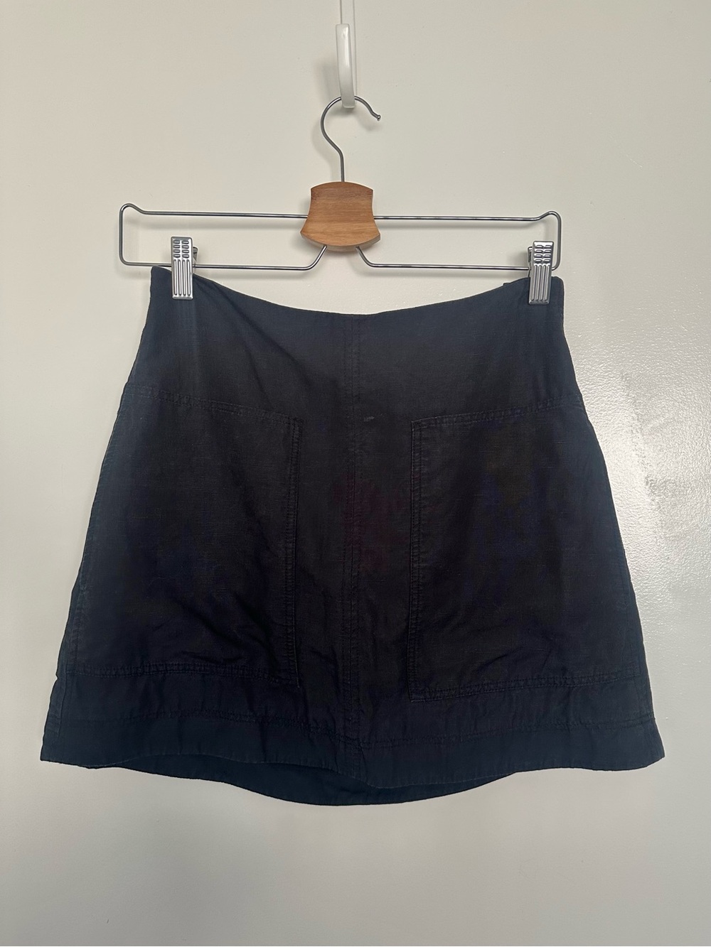 COS Black Mini Skirt with pockets